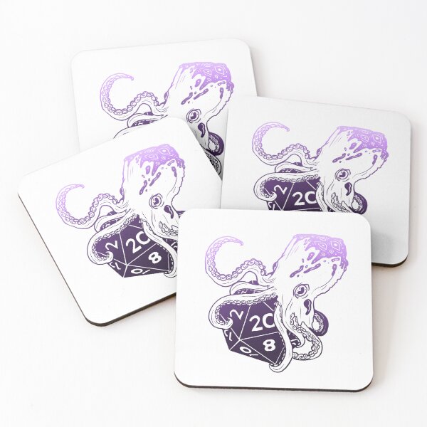 Item preview, Tentacle dice: Dnd fathomless subclass d20 (eldritch purple) designed and sold by TheDoodlemancer.