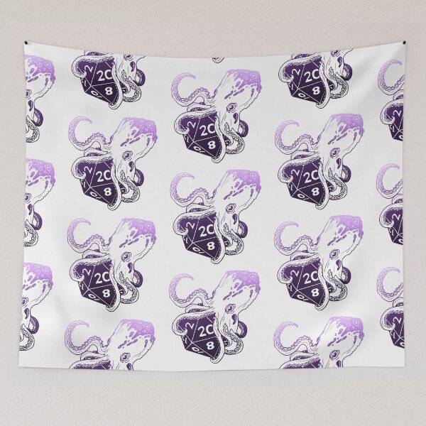 Item preview, Tentacle dice: Dnd fathomless subclass d20 (eldritch purple) designed and sold by TheDoodlemancer.