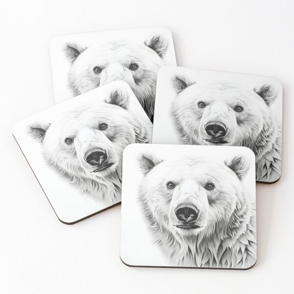Item preview, Polar bear pencil drawing designed and sold by Pencil-Art.