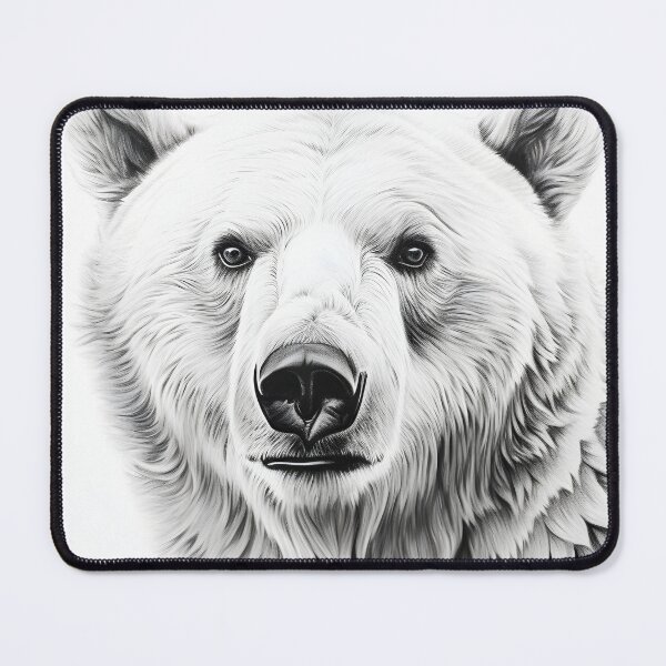 Item preview, Polar bear pencil drawing designed and sold by Pencil-Art.