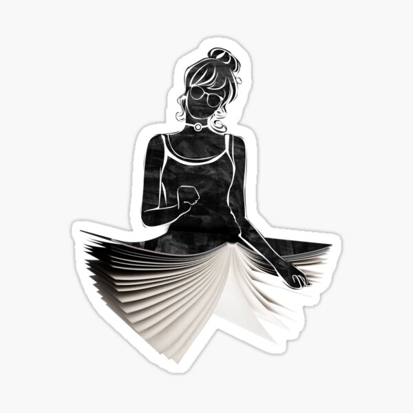 Book Dress Sticker