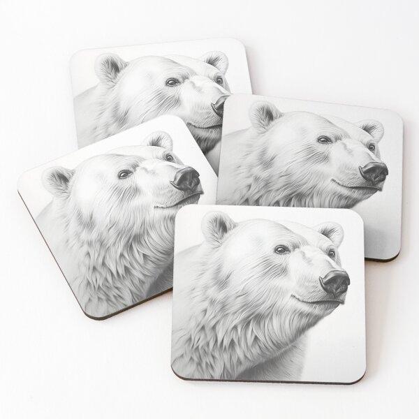 Item preview, Polar bear pencil drawing designed and sold by Pencil-Art.