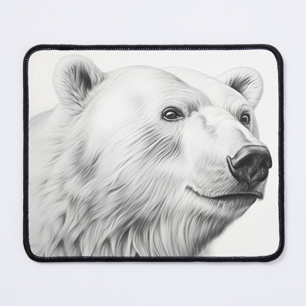 Item preview, Polar bear pencil drawing designed and sold by Pencil-Art.