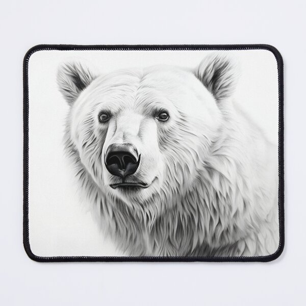 Item preview, Polar bear pencil drawing designed and sold by Pencil-Art.