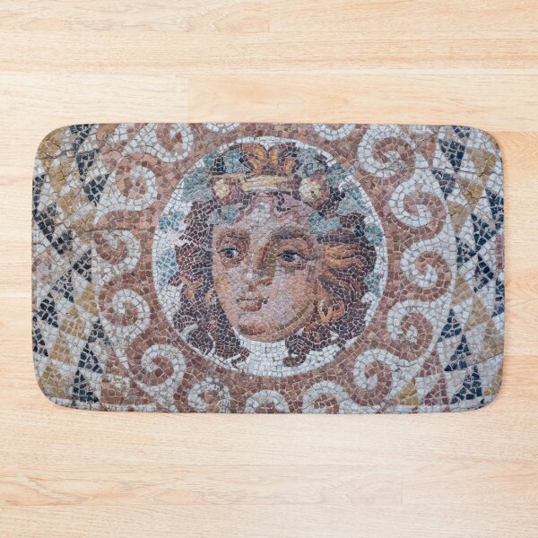 Item preview, Mosaic with the head of Dionyssos from a Roman Villa in Greece 150 -200 AC designed and sold by Photopat.