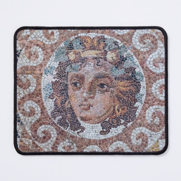 Item preview, Mosaic with the head of Dionyssos from a Roman Villa in Greece 150 -200 AC designed and sold by Photopat.