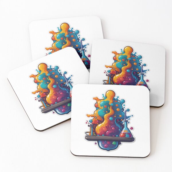 Item preview, Happy Science - Chemistry Fun Comic Sticker designed and sold by Molecularmerch.