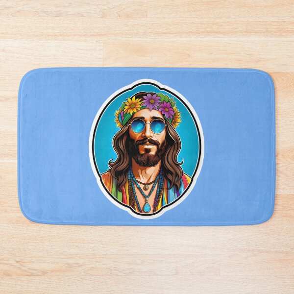 Artikelvorschau, Funny Jesus Hippie Christ entworfen und verkauft von TheArtOfPat.