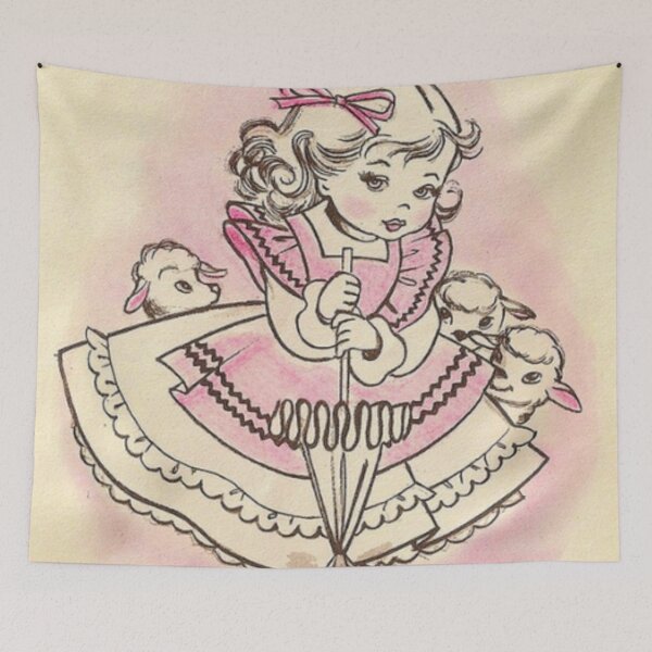 Item preview, Kawaii Kitsch Vintage Little Bo Peep Doll Coquette designed and sold by knickeryknackry.