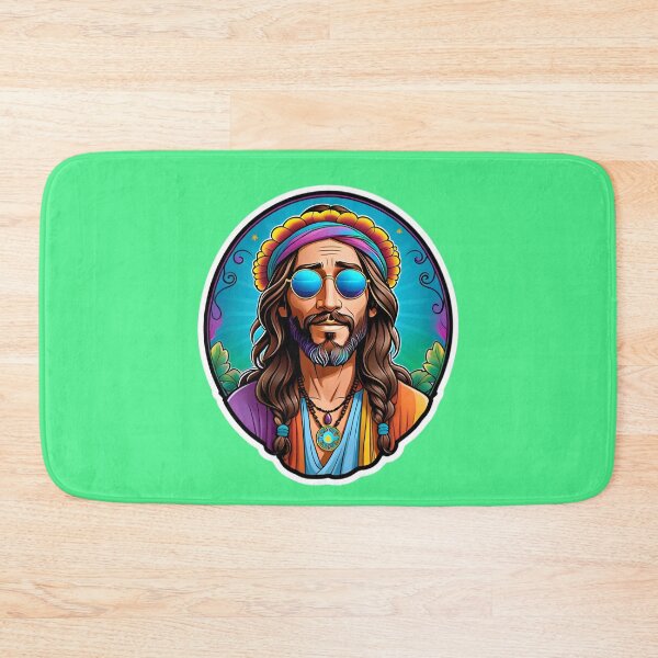 Artikelvorschau, Funny Jesus Hippie Christ entworfen und verkauft von TheArtOfPat.