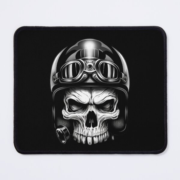 Item preview, Evil skull with helmet and glasses designed and sold by hhh-art.