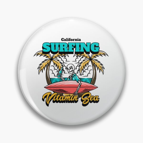 Item preview, "Vitamin sea" California surfing - summer - vitamin sea - sea - Beach - california designed and sold by DeCodeArtShop.