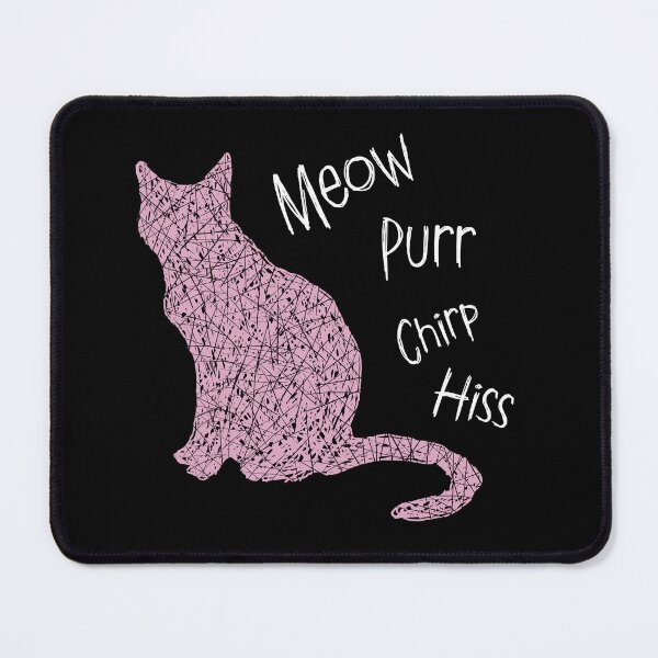 Item preview, Cat noises meow purr hiss chirp designed and sold by alczar.