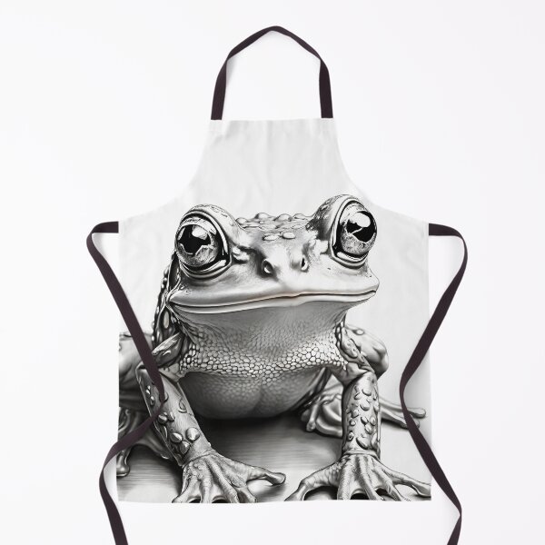 Item preview, Black and White Toad pencil drawing designed and sold by Pencil-Art.