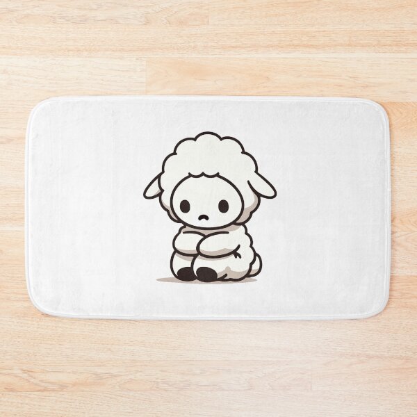 Item preview, A sheep, sitting on the ground with a saddened expression designed and sold by perfect-radius.