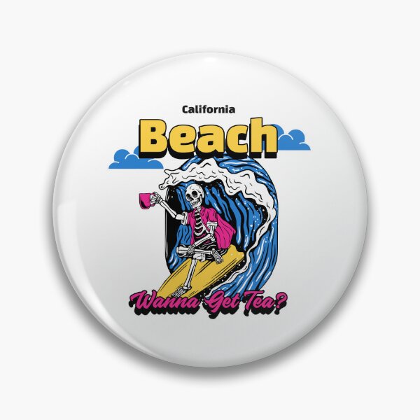 Item preview, "wanna get tea" california beach - summer - tea - sea - beach - california designed and sold by DeCodeArtShop.