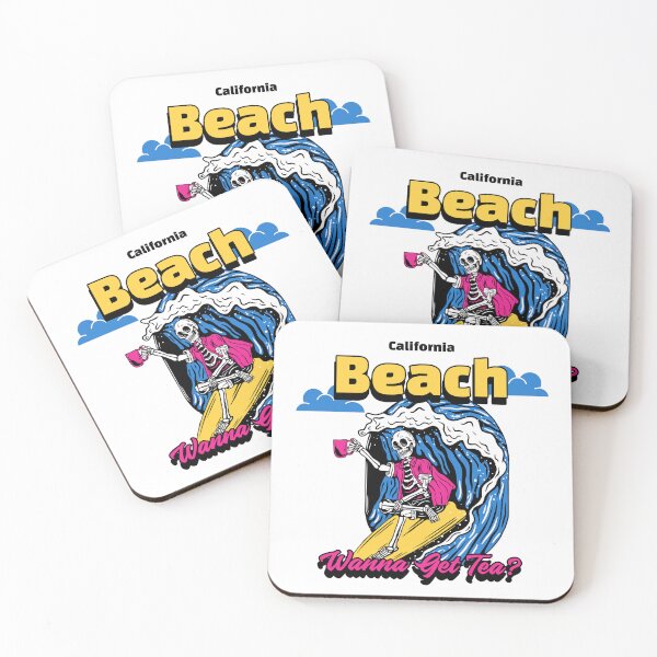 Item preview, "wanna get tea" california beach - summer - tea - sea - beach - california designed and sold by DeCodeArtShop.