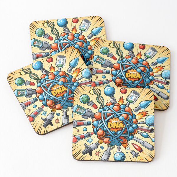 Item preview, Biotechnology Bonanza - DNA & Atoms Comic Explosion , Chemistry&fun designed and sold by Molecularmerch.