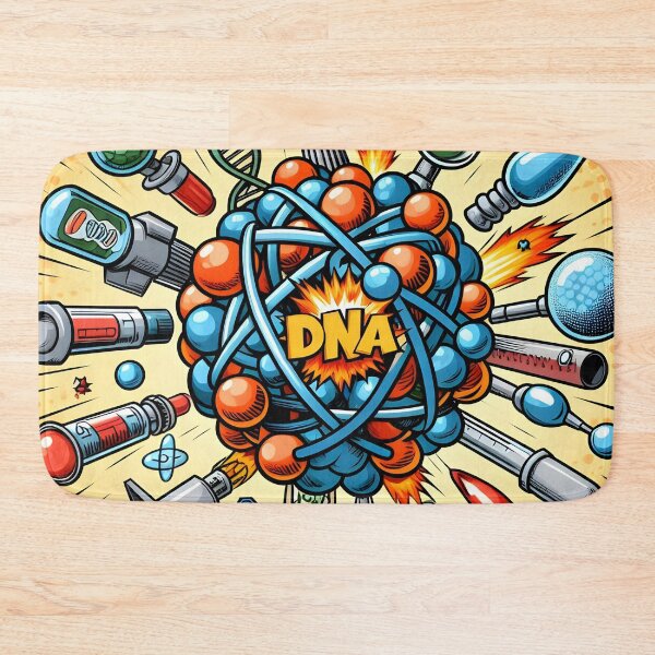 Item preview, Biotechnology Bonanza - DNA & Atoms Comic Explosion , Chemistry&fun designed and sold by Molecularmerch.
