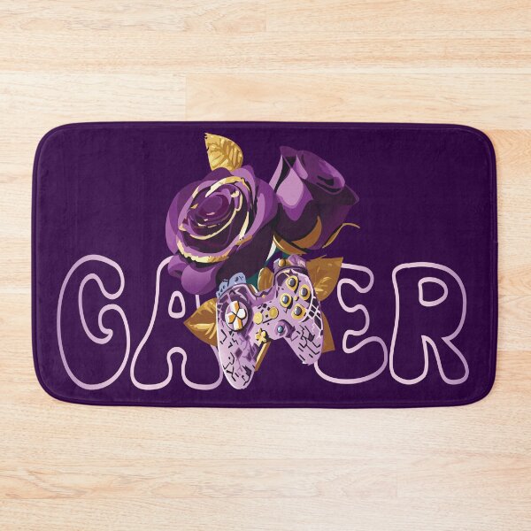 Item preview, royal purple and golden roses gamer flowers  designed and sold by Meedbubble2-0.