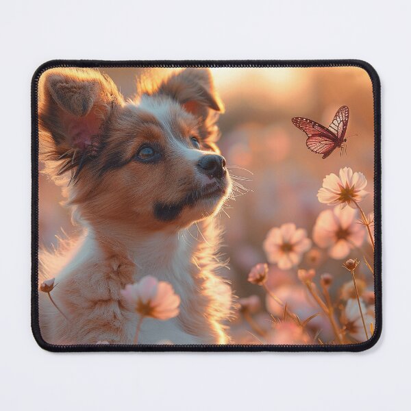 Item preview, Happiness Blooms: A Pup's Encounter With a Trendy Butterfly designed and sold by Shirtastically.