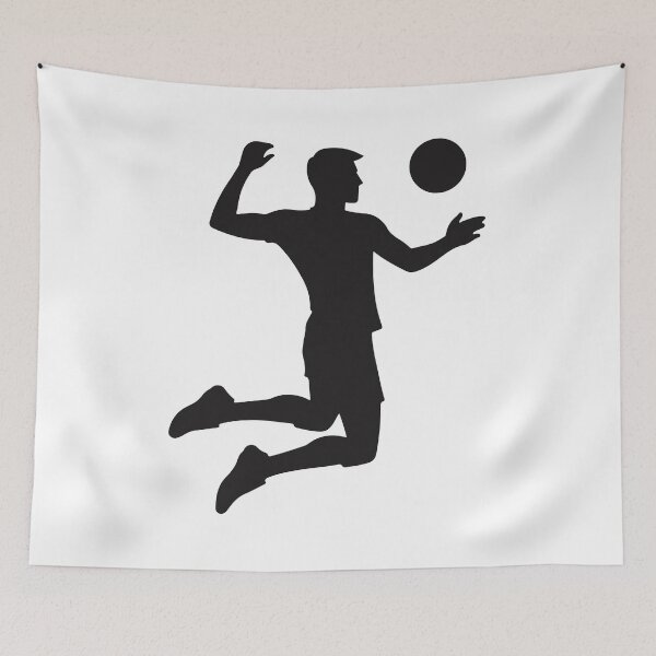 Item preview, Spike Silhouette: Volleyball Player in Action designed and sold by Colorful Dreams.
