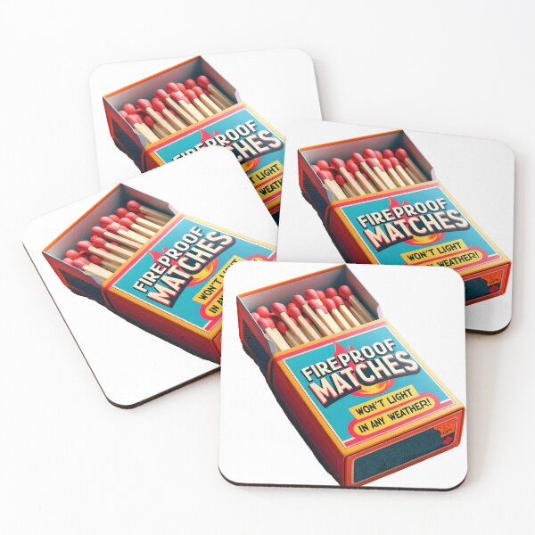 Item preview, Fireproof Safety Matches, Funny Matches Gift, Gift for Novelty Fan, Funny Failed Invention T-shirt, Funny Novelty T-shirt, Fireproof Matches designed and sold by epicevolution.