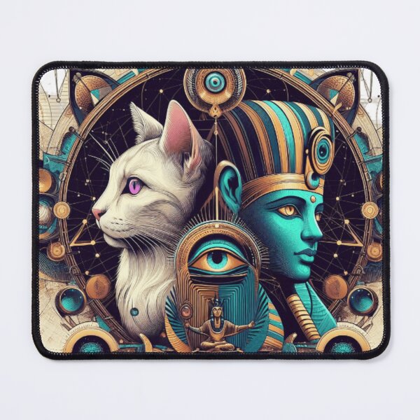 Artikelvorschau, „Mystical Feline: Holografische Reise durch das alte Ägypten“ entworfen und verkauft von Yellow Lemon.