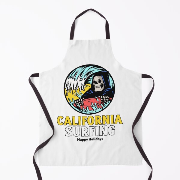 Item preview, "happy holidays" california surfing - summer - skeleton - sea - beach - california designed and sold by DeCodeArtShop.