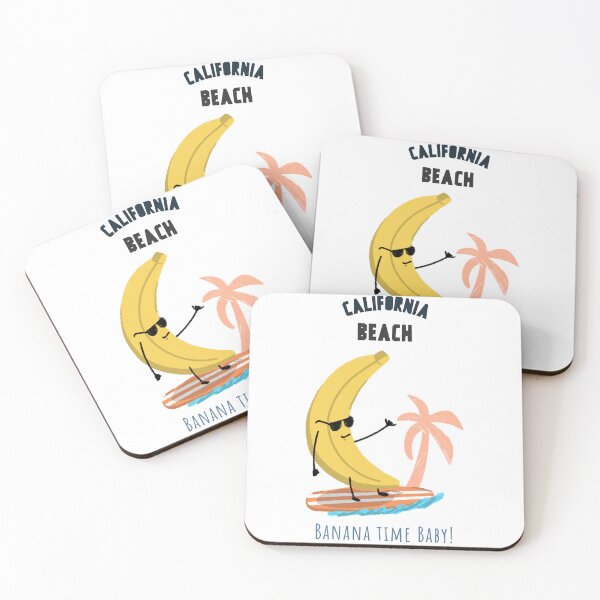 Item preview, "Banana time baby!" california surfing - summer - banana - sea - beach - california - funny designed and sold by DeCodeArtShop.