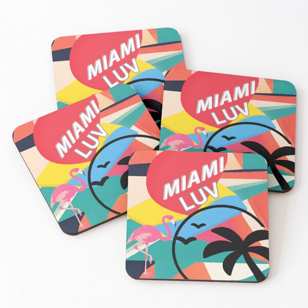 Item preview, Pop Art Miami Style Cool Eclectic Art Design Miami LUV hot Eye-catching Tropical Decor designed and sold by Wolvescreate.