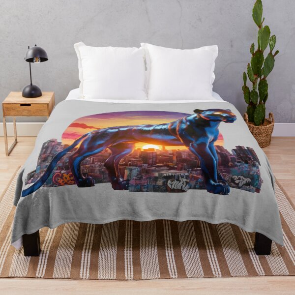 Item preview, a panther silhouetted against a vibrant sunset skyline designed and sold by Firas Aljazzar.