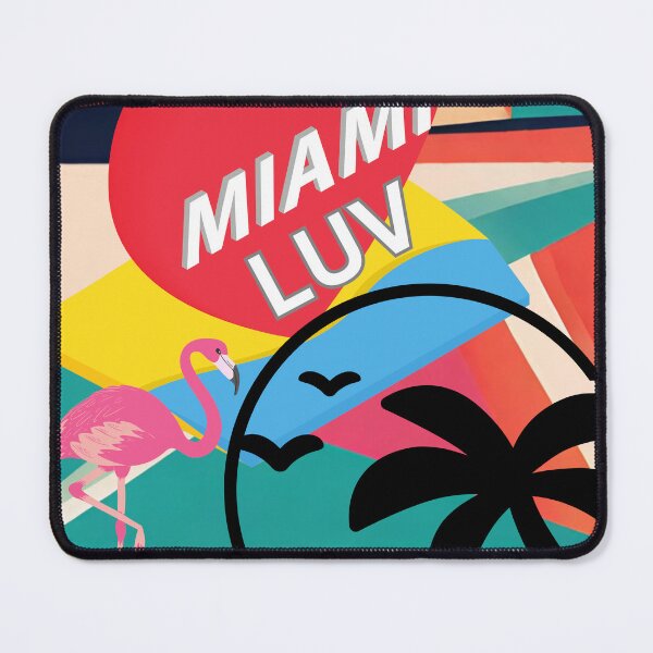 Item preview, Pop Art Miami Style Cool Eclectic Art Design Miami LUV hot Eye-catching Tropical Decor designed and sold by Wolvescreate.