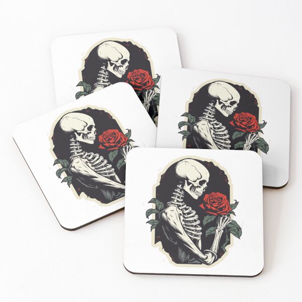 Item preview, skull with roses designed and sold by Deadv.