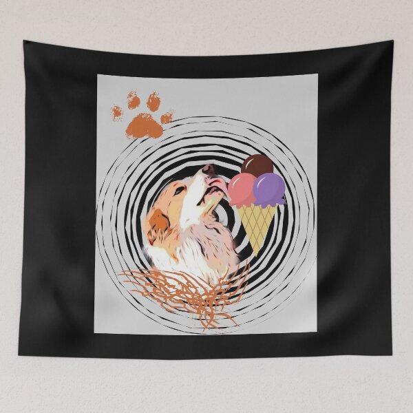 Item preview, Cute dog and ice cream designed and sold by MargoMalej.