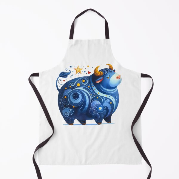 Item preview, Scandinavian Folk Art Blue Bull designed and sold by FOLK ART FUSION by heidiannemorris.