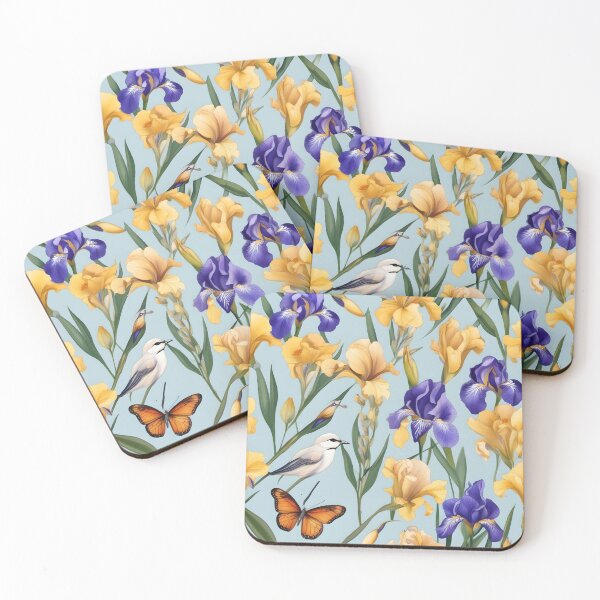 Item preview, Bird and Butterfly among the Irises designed and sold by Jasna Dragun.