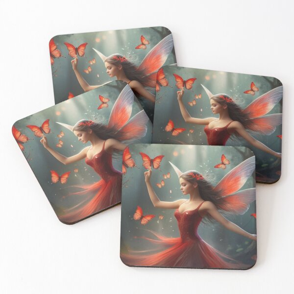 Item preview,  The Ballerina Fairy with Red Wings designed and sold by T-shirtMill.