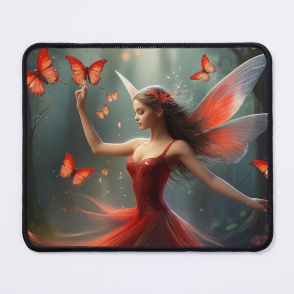 Item preview,  The Ballerina Fairy with Red Wings designed and sold by T-shirtMill.