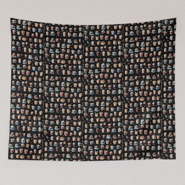 Item preview, Different Types of Hot Beverages - Coffee Pattern designed and sold by TGAL2.