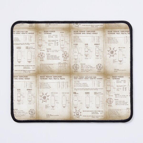 Item preview, Four datasheets of Beam Power Tubes in Retro Style designed and sold by tuzlay.