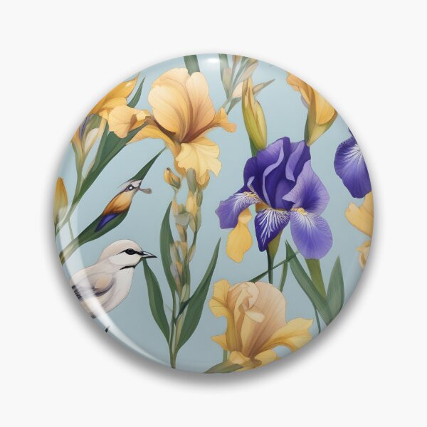 Item preview, Bird and Butterfly among the Irises designed and sold by Jasna Dragun.