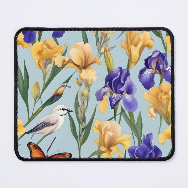 Item preview, Bird and Butterfly among the Irises designed and sold by Jasna Dragun.