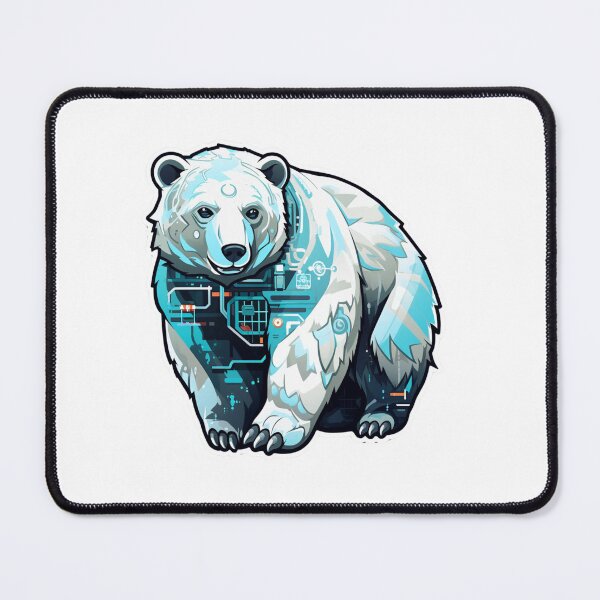 Item preview, Cyber Polar Bear // Polar Bear // Cool Animal // Cyber Animal // Future Animal Art // Animal Warrior // Animal Cute Art designed and sold by SMARTKIT DESIGNAGENCY.