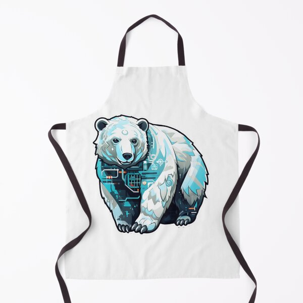 Item preview, Cyber Polar Bear // Polar Bear // Cool Animal // Cyber Animal // Future Animal Art // Animal Warrior // Animal Cute Art designed and sold by SMARTKIT  DESIGNAGENCY.