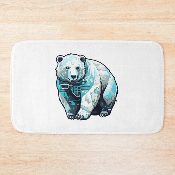 Item preview, Cyber Polar Bear // Polar Bear // Cool Animal // Cyber Animal // Future Animal Art // Animal Warrior // Animal Cute Art designed and sold by SMARTKIT  DESIGNAGENCY.