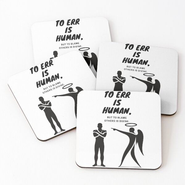 Item preview, To err is human, but to blame someone else is Divine. Funny Phrase. Fun Gifts. designed and sold by LilianPixel.