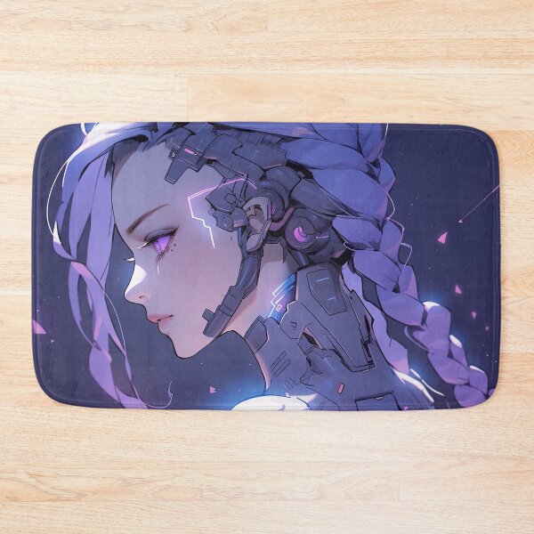 Item preview, Serene Violet Cybernetic Anime Girl designed and sold by bubblegoth.