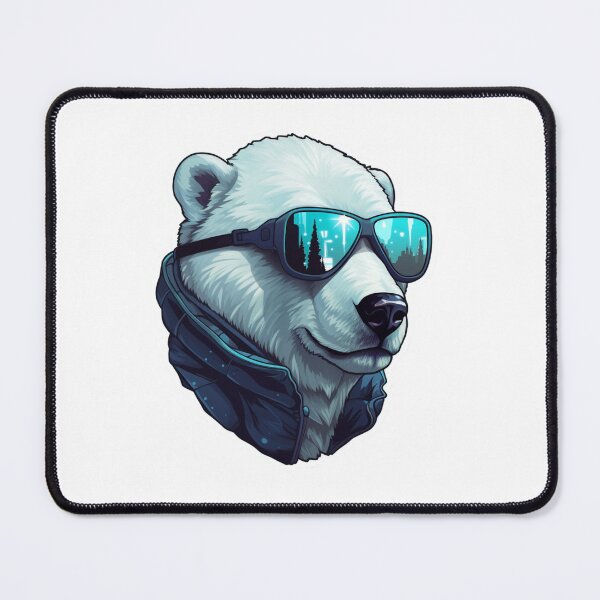 Item preview, Cyber Polar Bear // Polar Bear // Cool Animal // Cyber Animal // Future Animal Art // Animal Warrior // Animal Cute Art designed and sold by SMARTKIT DESIGNAGENCY.