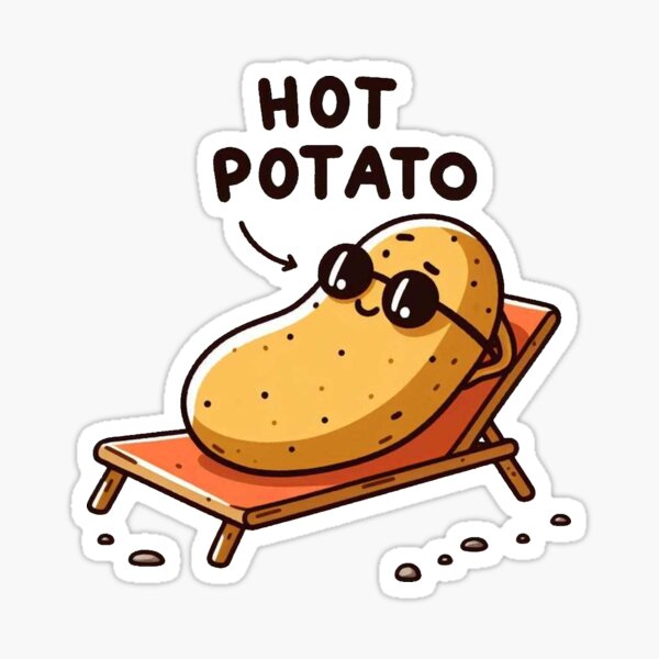 Aperçu de l'œuvre Patate chaude créée et vendue par Vkinsify.